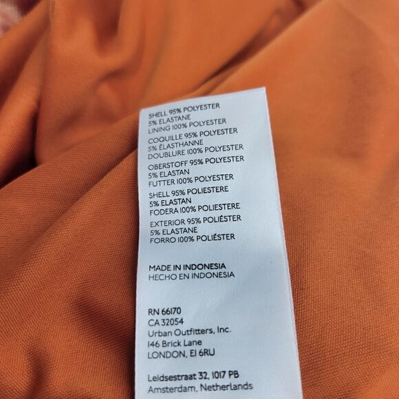 NWT Urban Outfitters Kristy Disco Bronze Metallic Strapless Mini Dress Size XL - Picture 13 of 16